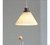 SXYSXYSXY Lampada a sospensione vintage in stile nordico Lampada da sala da pranzo in stile giapponese Paralume in tessuto Legno Comodino E27 Corridoio Camera da letto Cucina Retrò 30 * 17 cm,A
