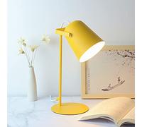 SXYSXYSXY Lampada da scrivania Bambini Ufficio Protezione per Gli Occhi Lampada da Lettura Regolabile Metallo Lampada da Tavolo Nordico Moderno Camera da Letto Lampada da Comodino E27*1,Giallo