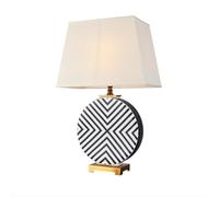 SXYSXYSXY Lampada da tavolo in ceramica Design creativo Stile americano decorativa Lampada da comodino camera da letto Paralume in tessuto E27 Soggiorno Hotel 27 * 57CM