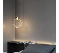 SXYSXYSXY LED 10W Cristallo Luce Pendente Moderno Camera da Letto Comodino Lampada a Sospensione Luce Calda 3000K Decorazione Creativo Disegno Lampada a Sospensione Soggiorno Cucina Scale Ø13cm