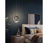 SXYSXYSXY LED Camera da letto comodino lampada a sospensione moderno 8W minimalismo squillo disegno Luce calda 3000K lampadario soggiorno cucina sala da pranzo scale Ø17cm