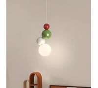 SXYSXYSXY LED Camera da letto Lampada a sospensione Moderna Vintage Lampada a sospensione Comodino Minimalismo 3000K/4500K/6000K Isola da cucina per Soppalco 12 * 29CM E27*1,Multi colored