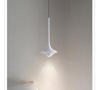 SXYSXYSXY LED Camera da letto nordica Comodino Lampada a sospensione Design creativo moderno Resina 3000K Sala da pranzo Soggiorno Loft 15 * 35cm,Bianca