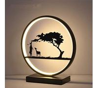 SXYSXYSXY LED Cervo Lampada da tavolo Moderna Lampada da comodino Luce calda 3000K Rotonda Luce notturna Nordico Decorativa Camera da letto Soggiorno Albergo 30 * 33CM,B