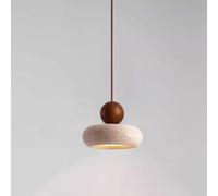 SXYSXYSXY LED Giallo nordico Travertino Camera da letto Comodino Lampada a sospensione Moderno Minimalismo Luce calda 3000K Sala da pranzo Soggiorno Loft 15 * 11cm