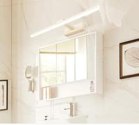 SXYSXYSXY LED Lampada da bagno 40 CM Stile nordico 9W Bianco freddo 6000K Lampada a specchio Angoli regolabili Luce per il trucco armadio a specchio lampada a muro,Bianca