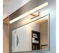 SXYSXYSXY LED Luce a Specchio 40 CM Moderno Lampada da Bagno Luce a Specchio 9W Bianco Freddo 6000 Mila Regolabile Luce Frontale a Specchio Lampada a Specchio Impermeabile Luce per Il Trucco,d'oro