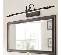 SXYSXYSXY LED Luce a specchio 66 CM americano Vintage 12W Bianco caldo 4000K Regolabile Lampada a specchio Impermeabile Luce per il trucco Bagno Armadio a specchio lampada a muro