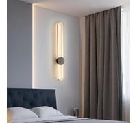 SXYSXYSXY LED Moderno Minimalismo Lampada da parete 90 cm Nordico 36W Design creativo Luce calda 3000K Camera da letto Illuminazione a parete per soggiorno Corridoio,D'oro