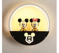 SXYSXYSXY LED Topolino Bambini Dimmerabile Lampada da parete Da interno Creativo Moderna Lampada da parete Luce a tre colori 18W Soggiorno Camera da letto Scala Corridoio 28 cm