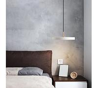 SXYSXYSXY Modern LED nordico lampada a sospensione 18W comodino Camera da letto 3000 mila Creativo minimalismo isola della cucina soppalco sala da pranzo lampadario Ø23cm,Bianca