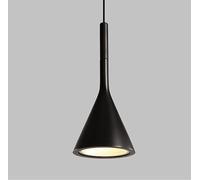 SXYSXYSXY Moderna Lampada da sala da pranzo In metallo Camera da letto Lampada a sospensione Minimalismo Comodino Regolabile in altezza Lampadario Lampada a sospensione E27 Ø15*36cm,Nero