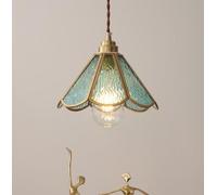 SXYSXYSXY Moderno disegno lampada da sala da pranzo Ottone Bicchiere lampada a sospensione Vintage ▾ nordico lampada a sospensione Lampada Sospesa E27 Camera da letto cucina retrò,B