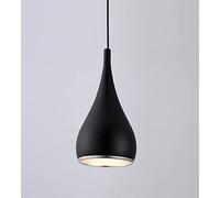 SXYSXYSXY Moderno Metallo lampada a sospensione nordico disegno lampada da sala da pranzo comodino Camera da letto per soggiorno isola della cucina soppalco lampadario E27,Nero