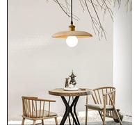 SXYSXYSXY Moderno nordico Di legno lampada a sospensione Ø28cm comodino Camera da letto per soggiorno isola della cucina soppalco sala da pranzo illuminazione ambientale E27