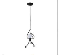 SXYSXYSXY Moderno Nordico Lampada a sospensione Design creativo nero Minimalismo Lampada da tavolo Lampade da camera da letto Lampada da soffitto soggiorno Cucina E27