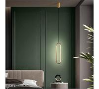 SXYSXYSXY Nordic Minimalismo Lampada a Sospensione LED Moderno Disegno 18W Luce Pendente 3000 Mila d'oro Camera da Letto Comodino Alluminio Acrilico Lampada Sospesa lampadario Sala da Pranzo Cucina