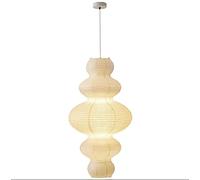 SXYSXYSXY Stile giapponese Vintage Lampada a sospensione Carta Lampada da salotto Minimalismo Lampada da sala da pranzo Camera da letto Lampada a sospensione Lampadario Soppalco E27 Ø45*83cm