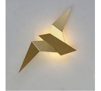 SXYSXYSXY Stile Moderno Lampada da Parete Creativa Lampada da Parete a Forma di Uccello 2W 340mm per Soggiorno Ufficio Parete di Sfondo,D'oro
