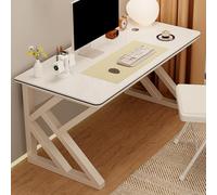 SXZenSpace Scrivania da Ufficio in Stile Rustico, scrivania direzionale Robusta con Sistema di Gestione dei Cavi, postazione di Lavoro per scrittori e Artigiani, Ideale per Ufficio Domestico,