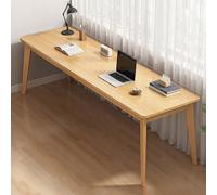 SXZenSpace Scrivania Lunga in Legno massello di metà secolo, Extra Large, per 2 Persone, Ideale per Ufficio, casa, Computer, Studio e Scrittura (Naturale, 120x40x75 cm)
