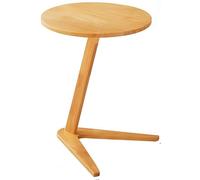 SXZenSpace Tavolino Rotondo, Tavolini da Comodino per Bevande, Tavolini da caffè Martini, Divano angolare Compatto per ottimizzare Lo Spazio (Legno/D)
