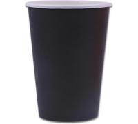 SXZHDZ Graziano, Bicchieri di Carta Monouso Biodegradabili, Ideali per Party e Pranzi, Confezione da 25 bicchieri, 270 cc, NERO