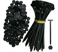 SXZLXQJY Nylon Universal Cable Tie Buckle, 100 PCS Pin And Button Zip Ties Self-Locking, Bumper Retainer Clips Car Plastic Rivets Fasteners for Auto Repairing Quick Fix And Hole Fastening(20pcs)