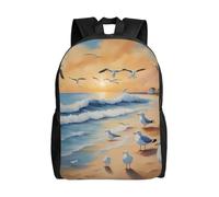 SXZVVBN airborne gabbiani Impermeabile 600D Zaino Leggero Pendolari Zaino Da Viaggio Daypack Uomini Donne