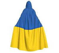 SXZVVBN Bandiera dell'Ucraina - Mantello con cappuccio per Halloween, per travestimento da strega e vampiro