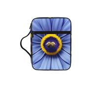 sxzvvbn Borsa a secchiello impermeabile con tasca per la Bibbia, con motivo floreale, cuore, ape, per viaggi in chiesa