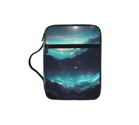 sxzvvbn Borsa tote impermeabile con tasca per libri e diari di fantascienza con stelle, custodia grande per viaggi in chiesa