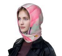 SXZVVBN Cappello invernale da donna con cappuccio a forma di maialino | Scaldacollo reversibile snood, copricapo termico per pendolarismo all'aperto. Cappuccio morbido con chiusura a bottone per