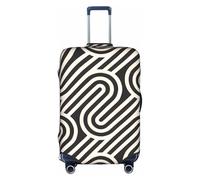 sxzvvbn Copertura elastica per valigia, nera, con struttura curva, con cerniera su entrambi i lati, per viaggi d'affari, 45,7-81,3 cm, bianco, XL