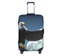 sxzvvbn Eagle Under The Stars - Copertura elastica per valigia, con cerniera su entrambi i lati, per viaggi e affari, 45,7-81,3 cm, bianco, S