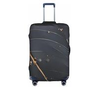 sxzvvbn Enchanted Plant Leaves - Copertura elastica per valigia, con cerniera su entrambi i lati, per viaggi e affari, 45,7-81,3 cm, bianco, M