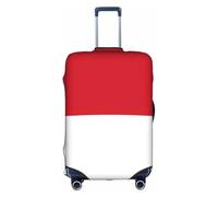 sxzvvbn Flag of Monaco - Copertura elastica per valigia, con cerniera su entrambi i lati, per viaggi e affari, 45,7-81,3 cm, bianco, XL