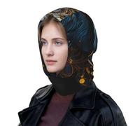 SXZVVBN Hummingbird - Cappello invernale da donna, caldo, antivento | Scaldacollo reversibile snood, copricapo termico per pendolarismo all'aperto. Cappuccio morbido con chiusura a bottone per