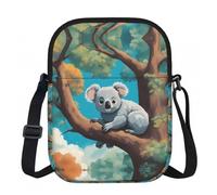 SXZVVBN Simpatica borsa a tracolla da donna con koala, leggera, impermeabile, con cerniera, da viaggio, con tracolla regolabile