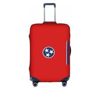 sxzvvbn Tennessee Bandiera dello Stato Elastico Valigie Protector Double Face Zip Bagagli Copertura per Viaggi Business 18-32 pollici, bianco, L