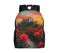 SXZVVBN Un bellissimo castello resistente all'acqua 600D zaino leggero per pendolari zaino da viaggio zaino uomo donna