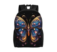 SXZVVBN Una splendida farfalla impermeabile 600D zaino leggero da viaggio per pendolari zaino da uomo donna