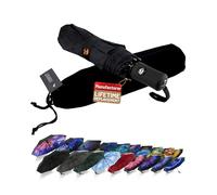 SY COMPACT Ombrello Pieghevoli Antivento Automatico, [One Hand Open & Close], Tquens Compatto Antivento Ombrello con 41.5 Inch Wide Canopy Extra, Robusto Ombrello per esterno da viaggio