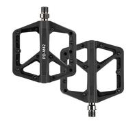 SYACHI Pedali piatti per MTB, pedali antiscivolo in fibra di nylon, per bici da corsa, mountain bike e gravel bike, antiscivolo e durevole, in lega di alluminio con 3 assi sigillati 9/16" (verde
