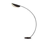 SYALEO Decorativa Lampada da Terra a LED ad Arco Lampada da Terra Moderna Nera con Paralume a Forma Unica Lampada da Terra dal Design Curvo per la Decorazione Domestica del Soggiorno Floor Lamp