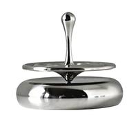 SyangKaitian Trottola giroscopica in metallo Grande giocattolo rotante in argento accurato Decorazione magnetica rotante, trottola Decorazione magnetica rotante Gocce da tavolo Spiner Giocattoli Regal