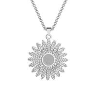 SYAVR Acciaio inox girasole ciondolo collana regalo gioielli fascino Hip-Hop Punk