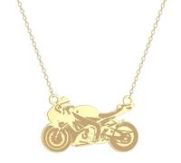 SYAVR Acciaio inox moto ciondolo collana Hip-Hop Punk accessorio