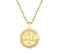 SYAVR Collana con ciondolo Constellation in acciaio inossidabile, dodici gioielli Constellation Libra