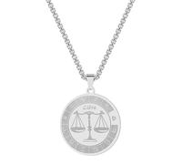 SYAVR Collana con ciondolo Constellation in acciaio inossidabile, dodici gioielli Constellation Libra